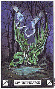 Temperance from The Dragon Tarot