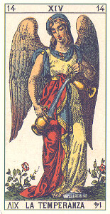 Temperance from Antichi Tarocchi Italiani