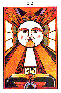 The Sun from The Aquarian Tarot