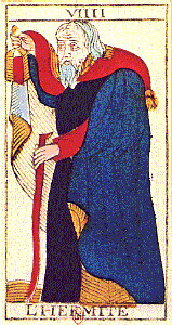 The Hermit from the Tarot de Marseille