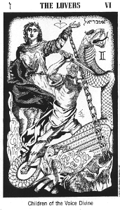 The Lovers from The Hermetic Tarot