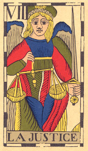 Justice from Tarot Flamand