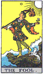 The Fool from The Rider Tarot