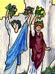 Four of Wands from the Universal Waite Tarot