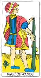 Page of Wands, Tarot of Marseille