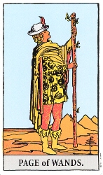Page of Wands, Rider Tarot