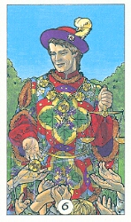 Six of Pentacles, Robin Wood Tarot