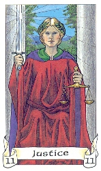 Justice, Robin Wood Tarot