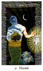 The Hermit from The Cosmic Tribe Tarot