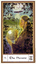 The Hermit from the Gendron Tarot