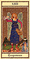 Temperance from The Medieval Scapini Tarot