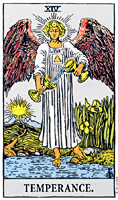 Temperance from The Rider Tarot Deck