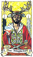 The Magician from The Robin Wood Tarot