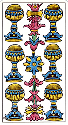 Six of Cups from Tarot Classic