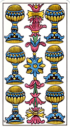 Six of Cups from Tarot Classic (U.S. Games Systems/AGMüller)