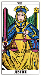 Justice from Tarot Classic