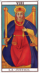 Justice from Le Tarot de Marseille