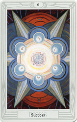 Six of Pentacles from The Thoth Tarot