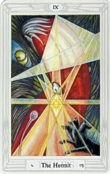 The Hermit from The Thoth Tarot