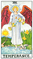 Temperance from The Universal Waite Tarot Deck