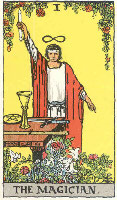 The Magician from The Rider Tarot Deck