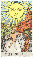 The Sun from The Rider Tarot Deck