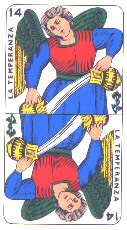 Temperance from Tarocco Piemontese