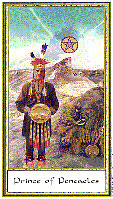 Prince of Pentacles from The Gendron Tarot