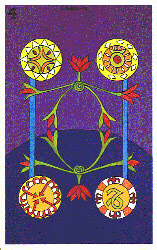 Four of Coins from Tarot Balbi