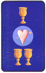 Three of Cups from The Tarot of the Witches