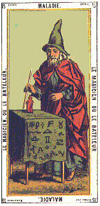 The Magician or Juggler from Tarot Egyptien