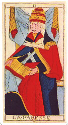 The Papess from the Tarot de Marseille by Conver