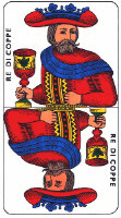 King of Cups from Tarocco Piemontese