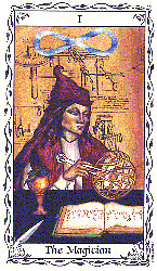 The Magician from Hude's Tarot Deck